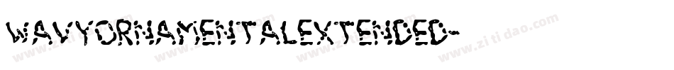 WavyOrnamentalExtended字体转换