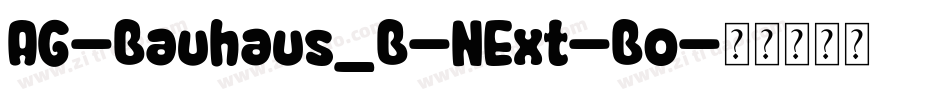 AG-Bauhaus_B-NExt-Bo字体转换