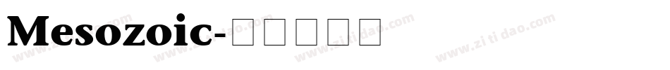 Mesozoic字体转换