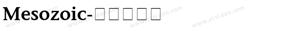 Mesozoic字体转换