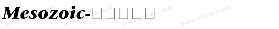 Mesozoic字体转换