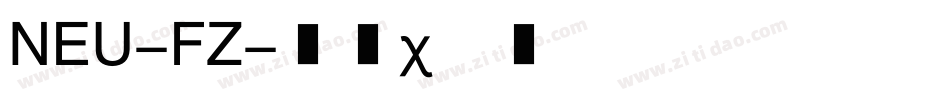 NEU-FZ字体转换