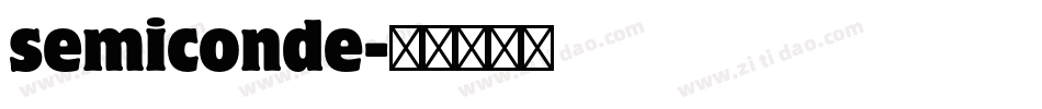 semiconde字体转换