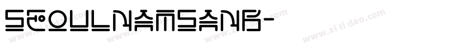 seoulNamsanB字体转换