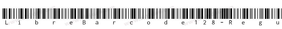 LibreBarcode128-Regu字体转换