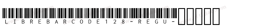 LibreBarcode128-Regu字体转换