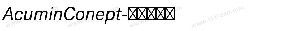 AcuminConept字体转换