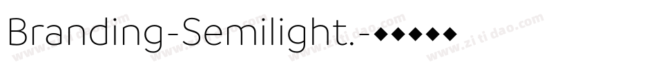 Branding-Semilight.字体转换