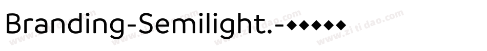 Branding-Semilight.字体转换