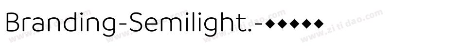 Branding-Semilight.字体转换