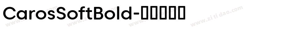 CarosSoftBold字体转换