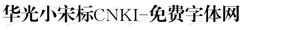 华光小宋标CNKI字体转换