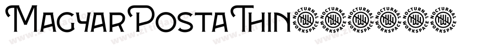 MagyarPostaThin字体转换