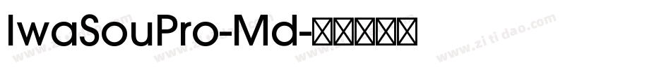 IwaSouPro-Md字体转换