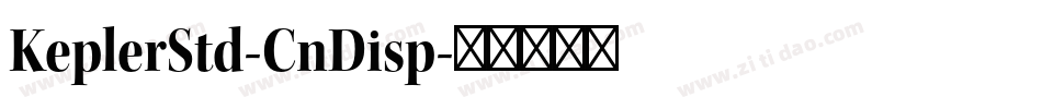 KeplerStd-CnDisp字体转换