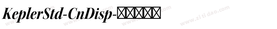 KeplerStd-CnDisp字体转换