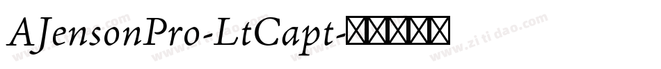 AJensonPro-LtCapt字体转换