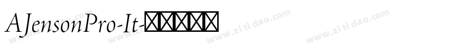 AJensonPro-It字体转换