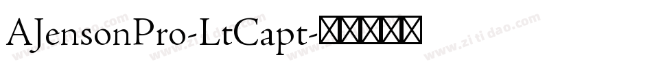 AJensonPro-LtCapt字体转换