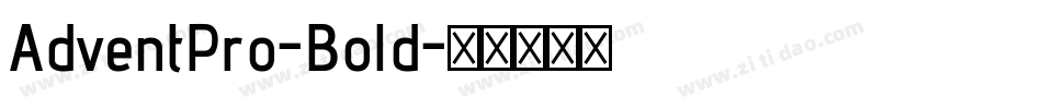 AdventPro-Bold字体转换