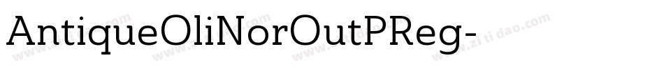 AntiqueOliNorOutPReg字体转换