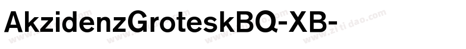 AkzidenzGroteskBQ-XB字体转换