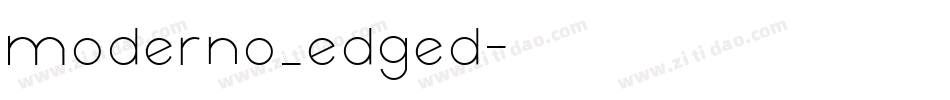 moderno_edged字体转换