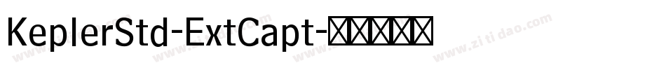 KeplerStd-ExtCapt字体转换