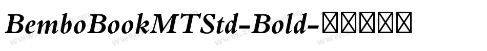 BemboBookMTStd-Bold字体转换