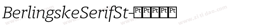 BerlingskeSerifSt字体转换