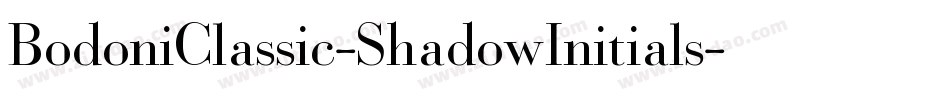 BodoniClassic-ShadowInitials字体转换