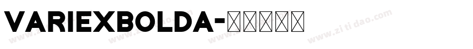 VariexBoldA字体转换