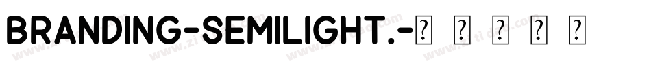 Branding-Semilight.字体转换