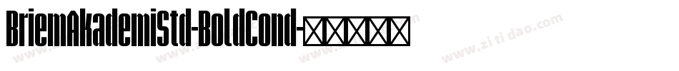 BriemAkademiStd-BoldCond字体转换