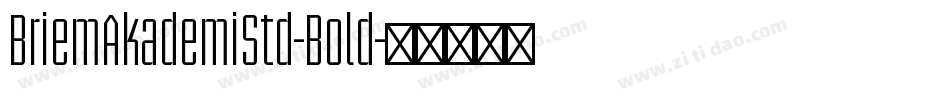 BriemAkademiStd-Bold字体转换