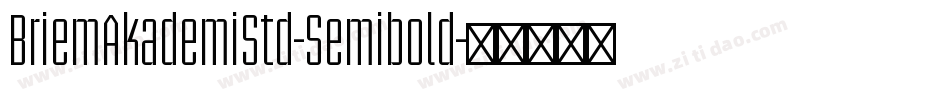 BriemAkademiStd-Semibold字体转换