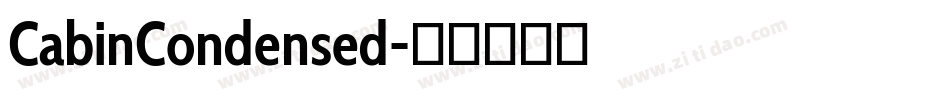 CabinCondensed字体转换