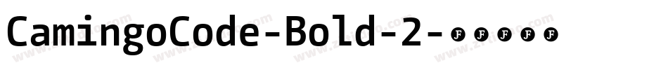 CamingoCode-Bold-2字体转换