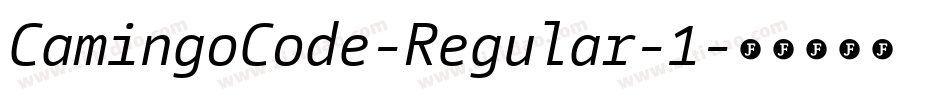 CamingoCode-Regular-1字体转换