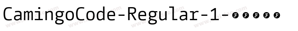 CamingoCode-Regular-1字体转换