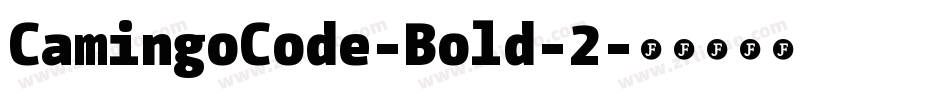 CamingoCode-Bold-2字体转换