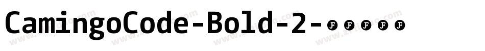 CamingoCode-Bold-2字体转换