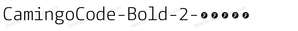 CamingoCode-Bold-2字体转换