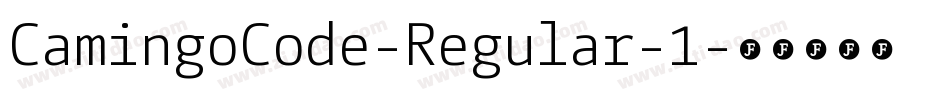 CamingoCode-Regular-1字体转换