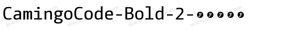 CamingoCode-Bold-2字体转换