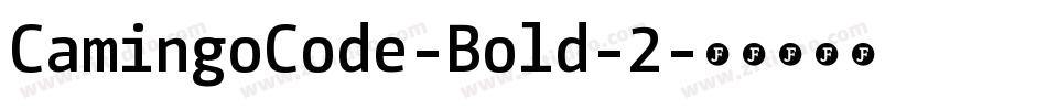 CamingoCode-Bold-2字体转换