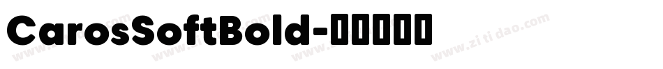 CarosSoftBold字体转换