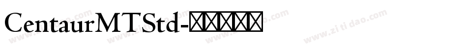 CentaurMTStd字体转换