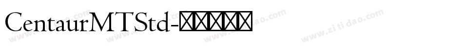 CentaurMTStd字体转换