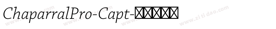 ChaparralPro-Capt字体转换